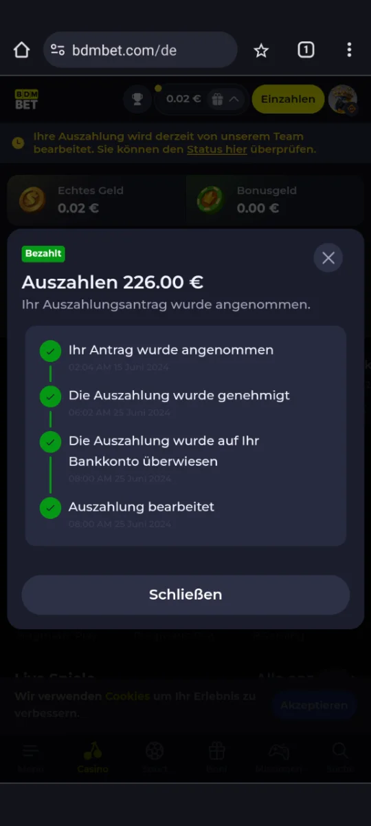 BDM Bet Zrzut ekranu 2